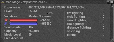 Signature for player Mad Mage